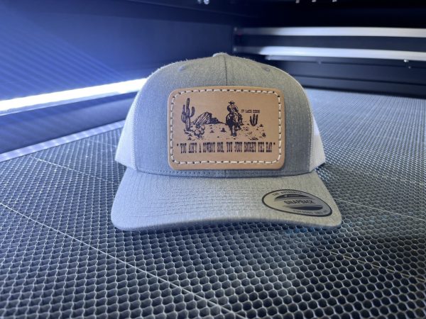 "You ain't a cowboy you just bought the hat" Grey Snapback